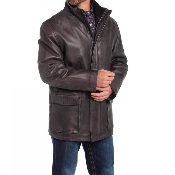 NEW CRIPPLE CREEK black leather mens concea in black